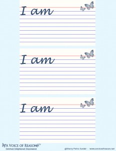 I AM-Affirmation Printable-Voice Of Reason
