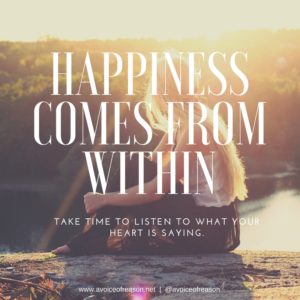 happiness comes from within